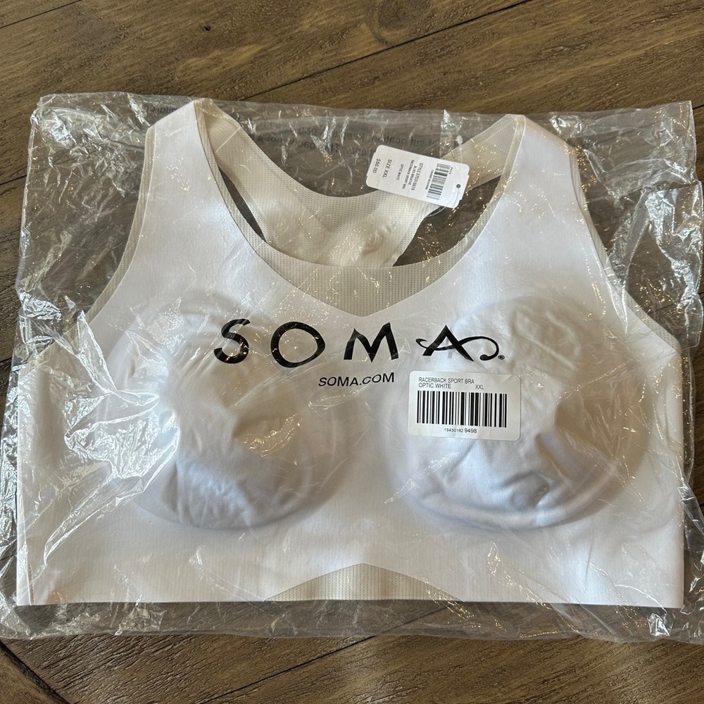SOMA Bliss Breathe Racerback Sport Bra. New in bag with tag attached tag.